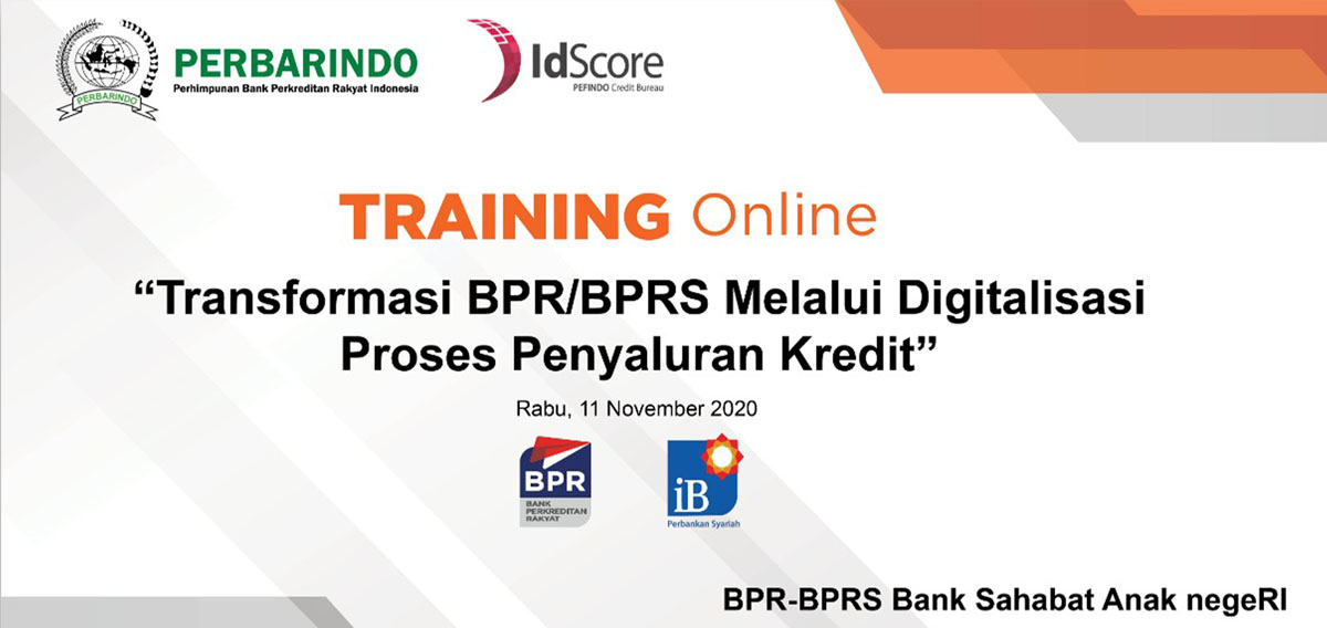 training, online training, kredit, penyaluran kredit, BPR, BPRS, PEFINDO Biro Kredit